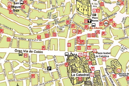 Mappa di Granada