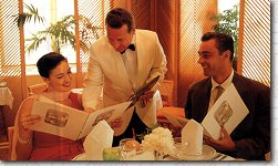 Dining room at the hotel